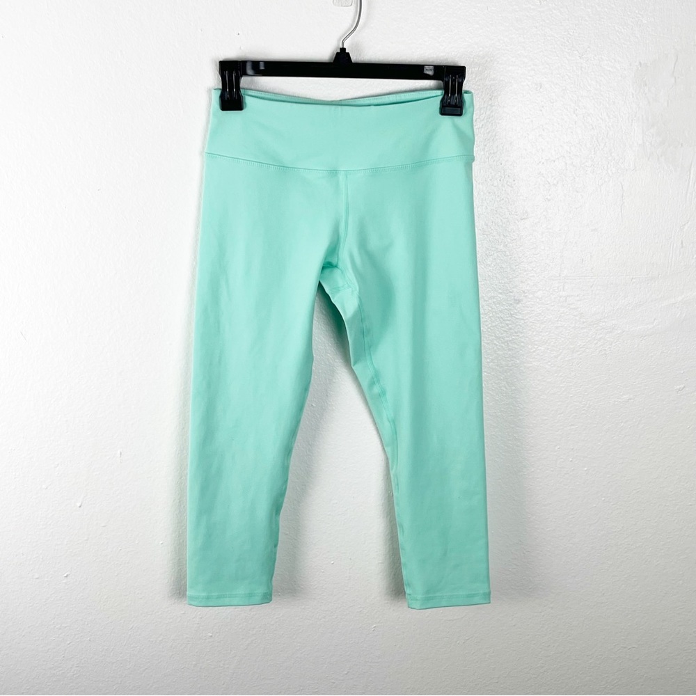 BUFFBUNNY Mint Green Cropped Leggings Small Gym Yoga Cheer Dance Pilates Workout